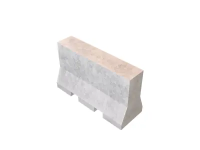 Road Barriers v1 007 Low-poly 3D model