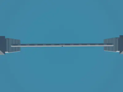 Gateway Exterior Gate 3D print model 2