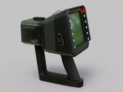 Sci-Fi Portable Scanner Low-poly 3D model