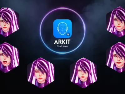 Evelynn V3 - Scifi Cyberpunk Character Low-poly 3D model