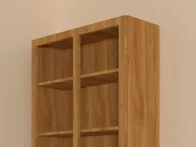 IKEA Bookcase with glass doors 3D model