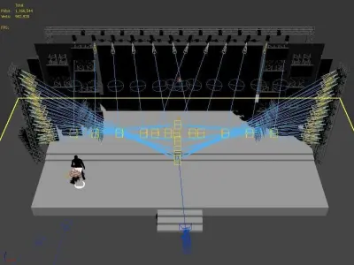 3DS Max 2014 Stage Concert 17 3D model