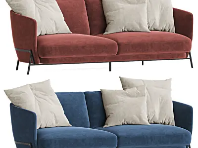 Deep Cradle Sofa Arflex 3D model