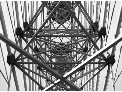 Realistic Animated Ferris Wheel 3D model