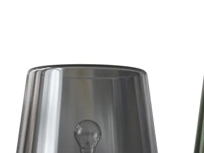 Cosy Grey Table Lamp 3D model