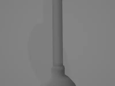 Plunger wooden handle Free 3D model