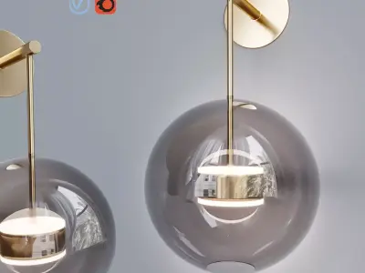 BUBBLE Mono Wall Lamp 3D model