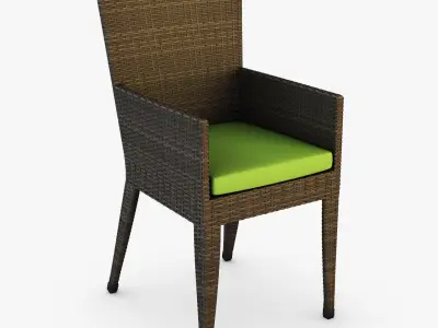 Rexus chair brown v 2 3D model