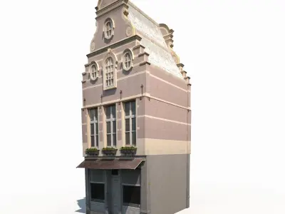 Apartment House 183 Low Poly Low-poly 3D model