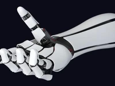 3D Robot Arm 5 Animations  3D model