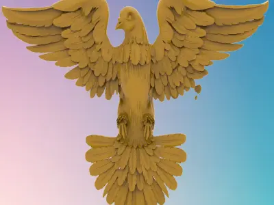 Pigeon Peaceful Light  3D STL MODELS  WALL DECOR 3D print model