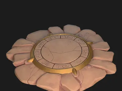 Fantasy platform 3D model