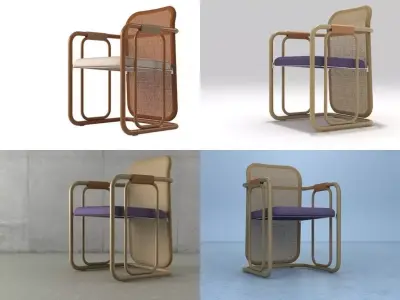 RDS 1 four different chairs Free 3D model