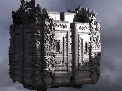 Dantes Inferno Hell Cube 8 3D model