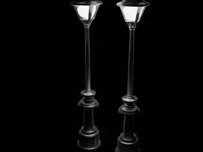 Street light Low-poly 3D model 29