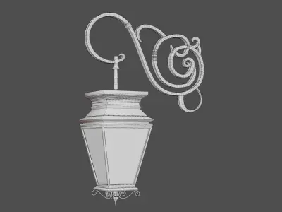 Street Lighting Low-poly 3D model