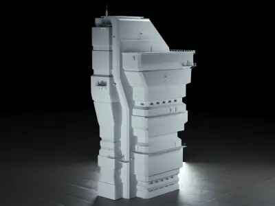 Bladerunner Cyberpunk Buildings vol 2 Low-poly 3D model