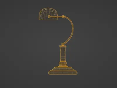 Desk Lamp Low-poly 3D model