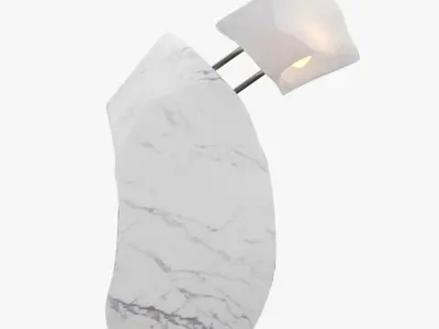 Flood Series Table Lamp PBR 3D model