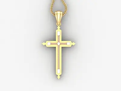 Cross Light Gold 4CP065 3DM STL 3D print model