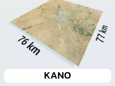 Kano Nigeria City Landscape 3D Model 3D model