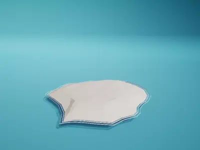 Ground Med Low-poly 3D model