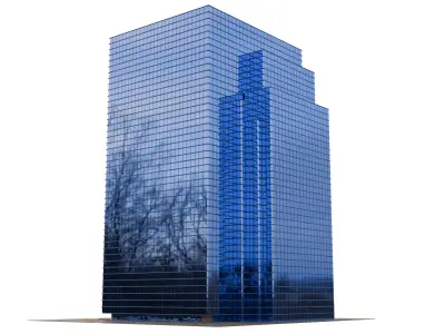 Modern Glass Building Skyscraper 3D model