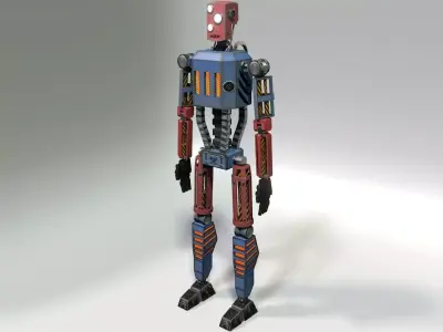 Lowpoly Robot Low-poly 3D model