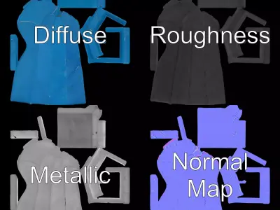 Azure Marble Obelisk model pack Low-poly 3D model