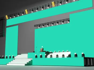 Concert Stage 03 Design 3D model