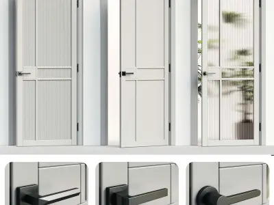 Interior door 004 3D model