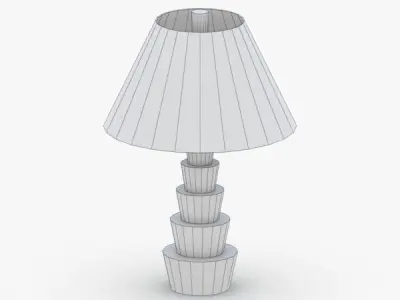 1365 - Table Lamp Low-poly 3D model