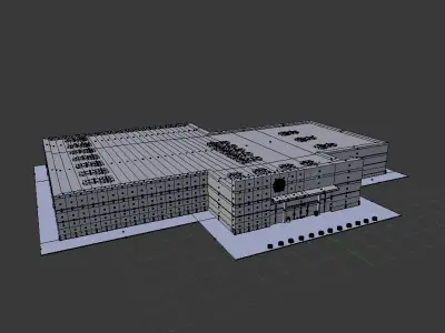 Target Store Low-poly 3D model
