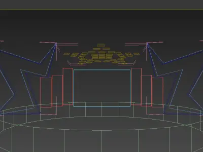 3DS Max 2014 Stage Concert 29 3D model