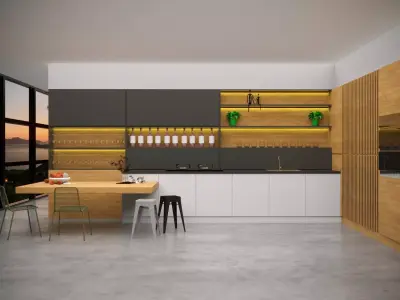 Kitchen lighting 3D model