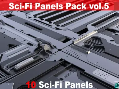 Sci-Fi Panels vol 5 3D model