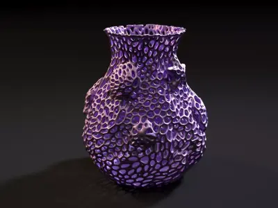 Ocean Vase Voronoi 3D print model