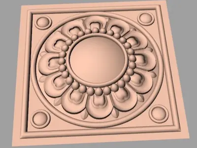 CNC 3D relief design STL format file used for artcam aspire E743 3D model