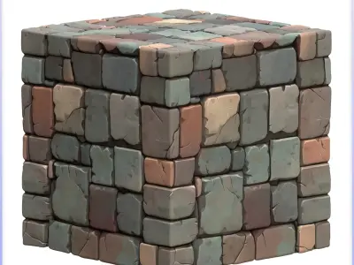Stylized Stone Floor Seamless Texture Texture 2