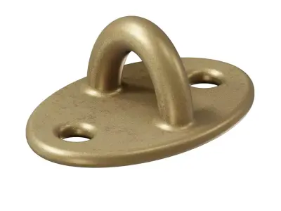 Brass Window Eye Latch 3D model