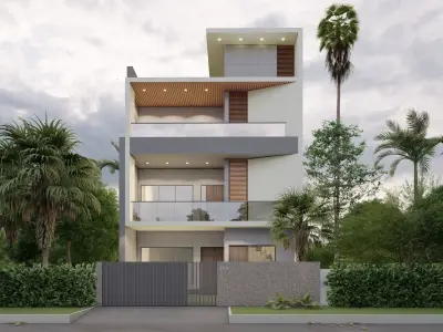 Excercise File for Bungalow House Design Sketchup Tutorial Free 3D model