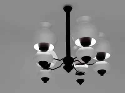 white lamp 3D model buy