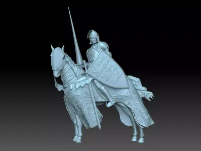 Knight sci-fi weapon 3D print model