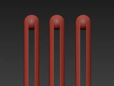 Softwing three outdoor lights 3D model