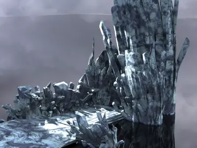 Ice crystal Walkways 1 3D model