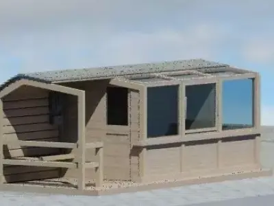 taxi shelter 3D model