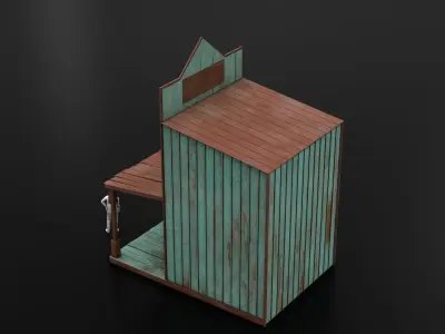 West Wild Home 08 Low-poly 3D model