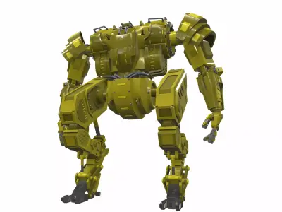 Battle mech robot piston 3Y 3D model