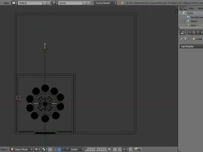 10 Sitter Dining Set 1 3D model