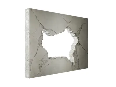 Hole in wall 3D model